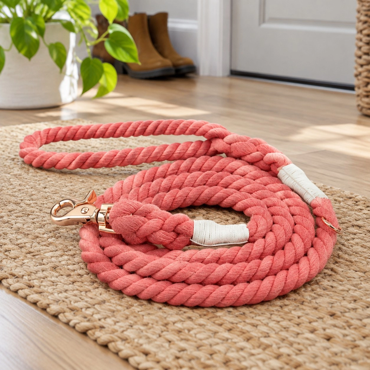 Rope leash - Primrose — Collars, leads and harnesses