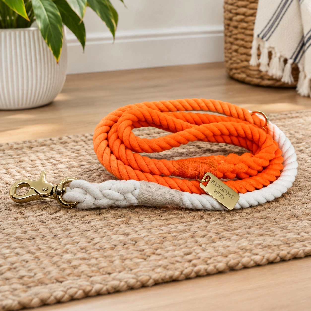 Pawsome Pets New York Laisse en corde - Santa monica sunset — Colliers, laisses et harnais