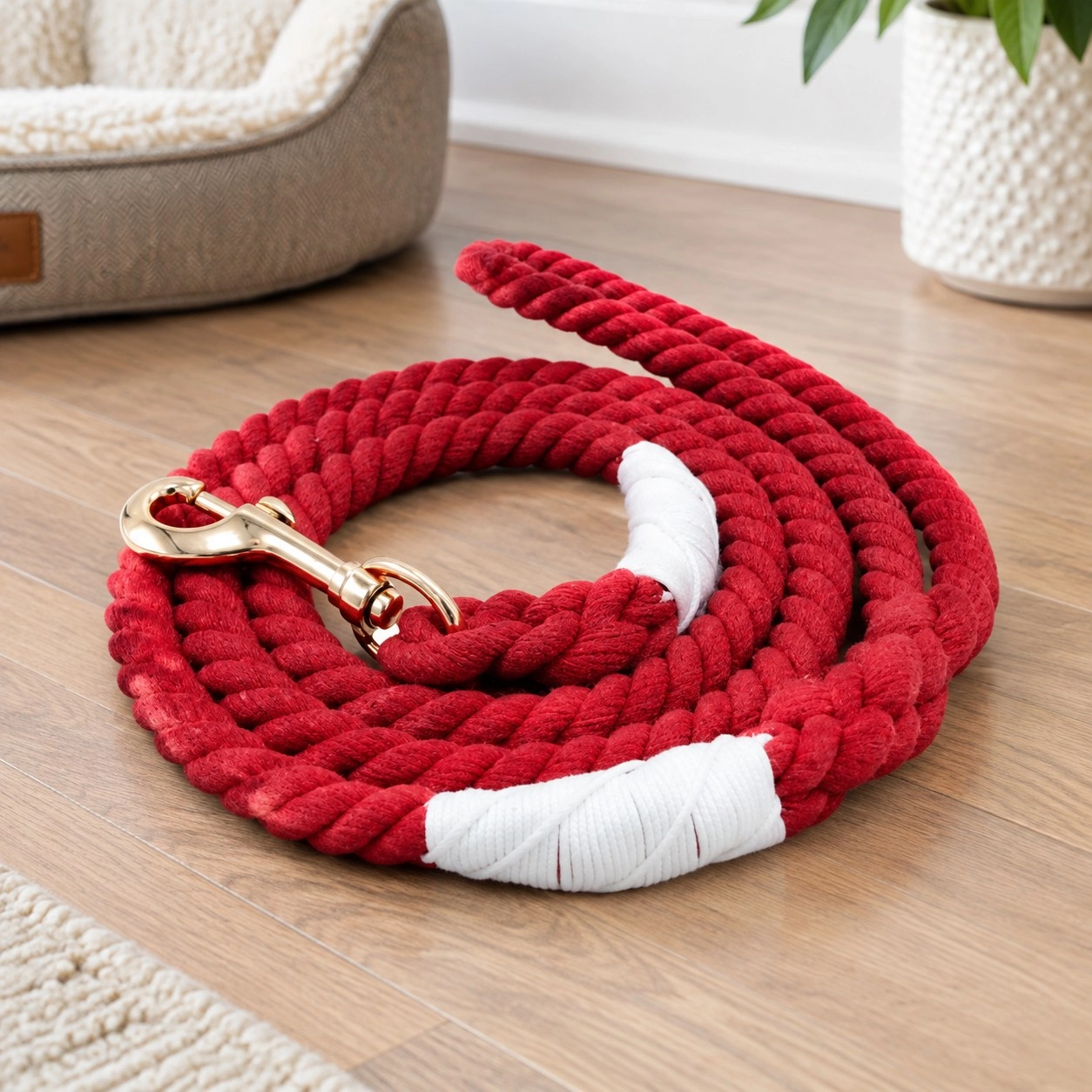 Pawsome Pets New York Laisse en corde - Spainish red — Colliers, laisses et harnais