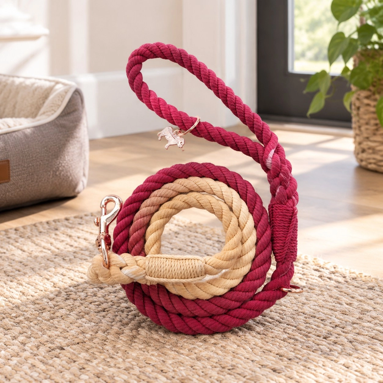 Pawsome Pets New York Laisse en corde - Spanish sunset — Colliers, laisses et harnais