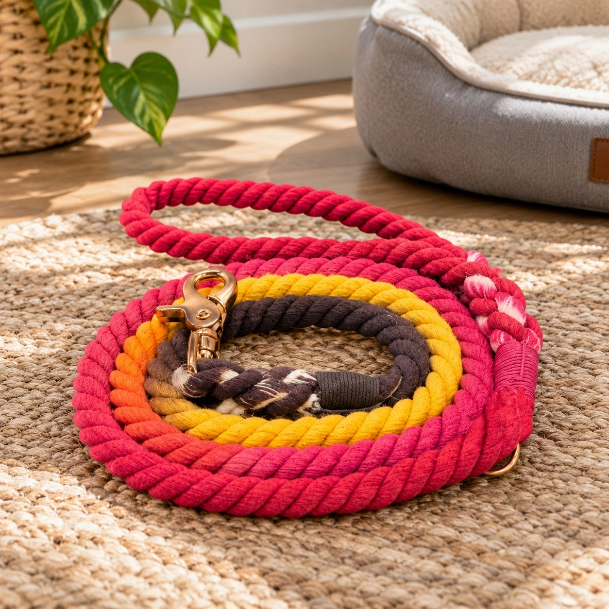 Pawsome Pets New York Laisse en corde - Sunny Daze — Colliers, laisses et harnais