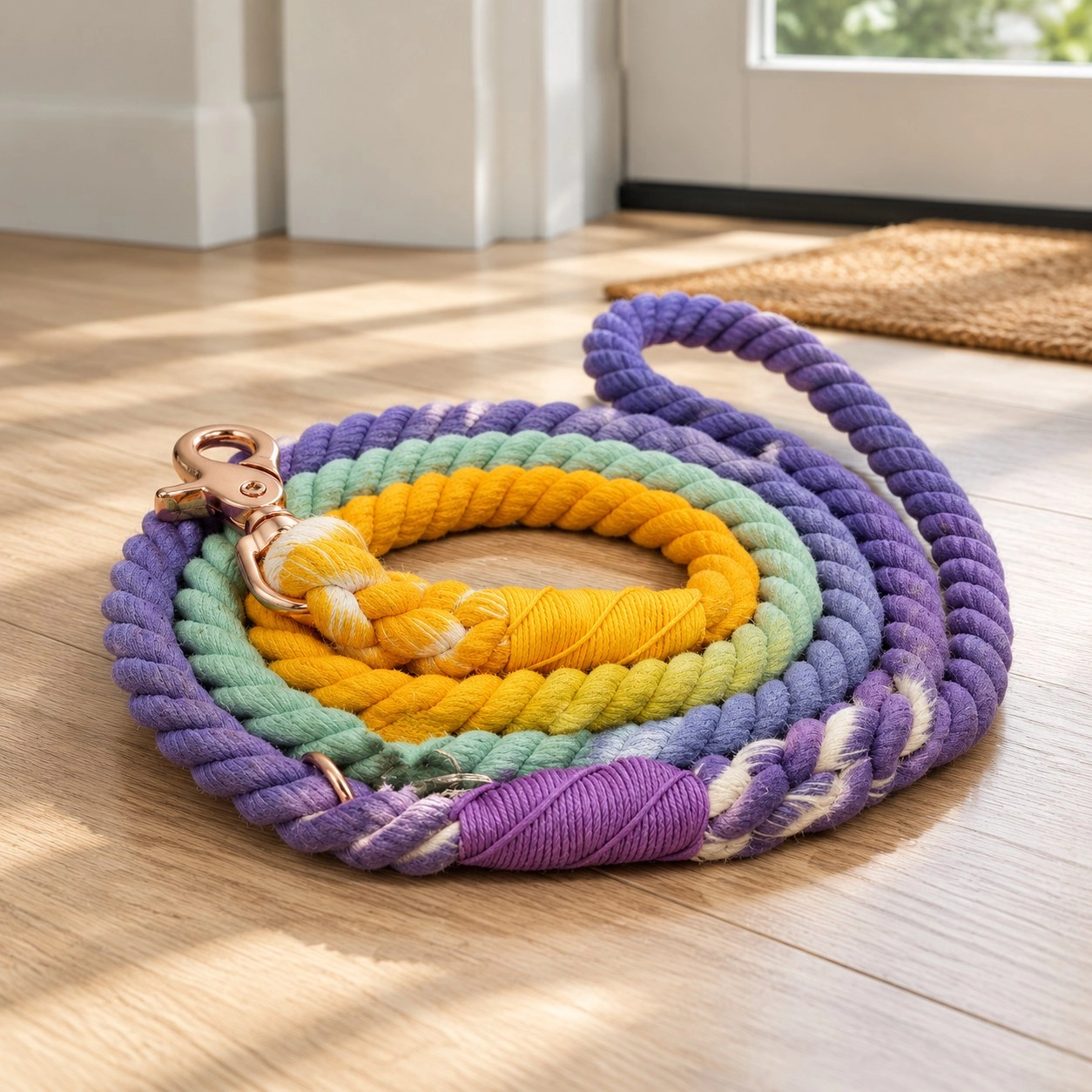 Pawsome Pets New York Laisse en corde - Sunset — Colliers, laisses et harnais