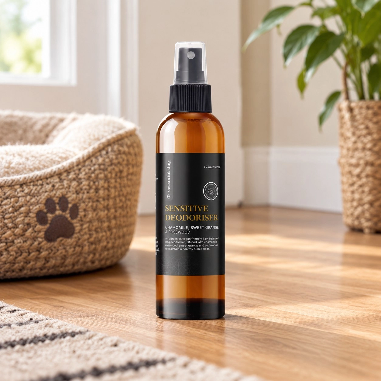Essential Dog Désodorisant pour chien sensible : Camomille, Orange douce et Bois de rose — Toilettage