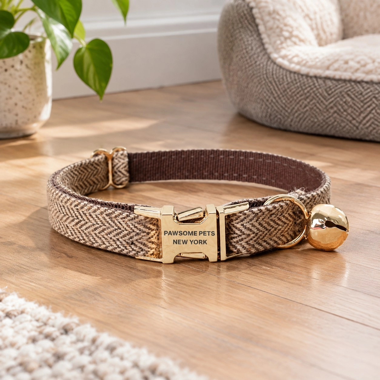 Pawsome Pets New York Collier pour petit chien & chat - Auburn