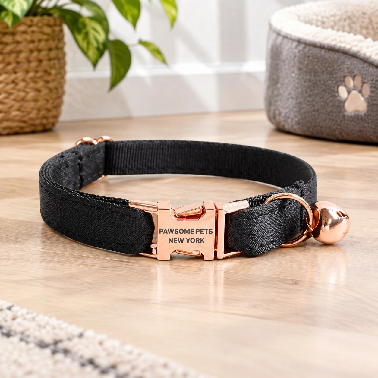 Pawsome Pets New York Collier pour petit chien & chat - Earth black