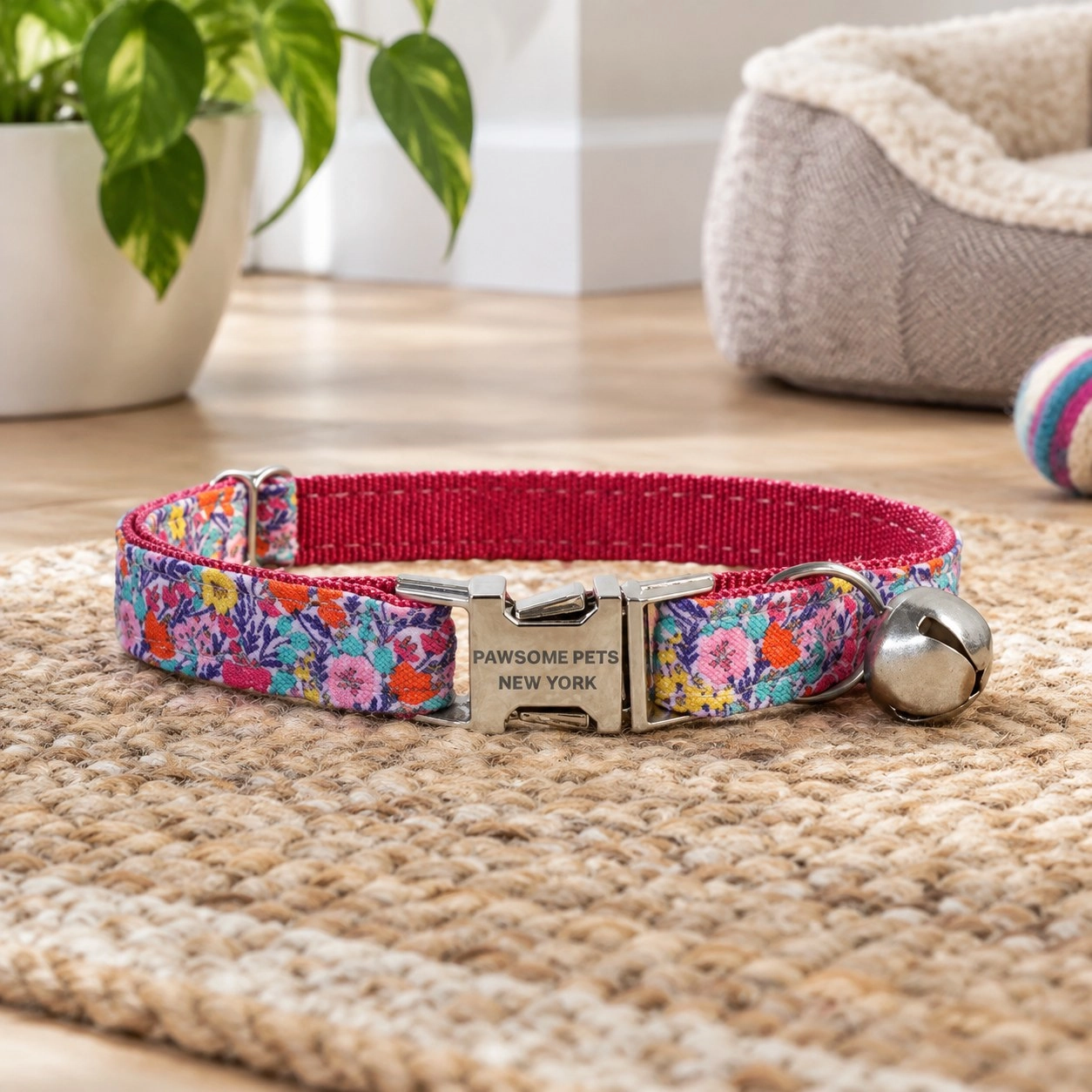 Pawsome Pets New York Collier pour petit chien et chat - Jardin floral