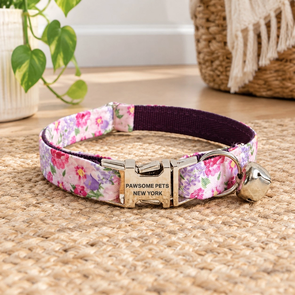 Pawsome Pets New York Collier pour petit chien et chat - Paradis des fleurs