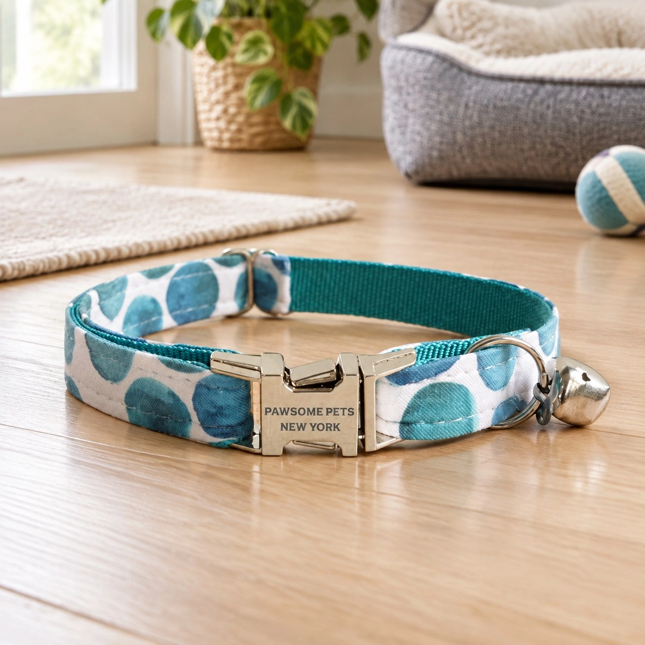 Pawsome Pets New York Collier pour petit chien et chat - Bleu lune
