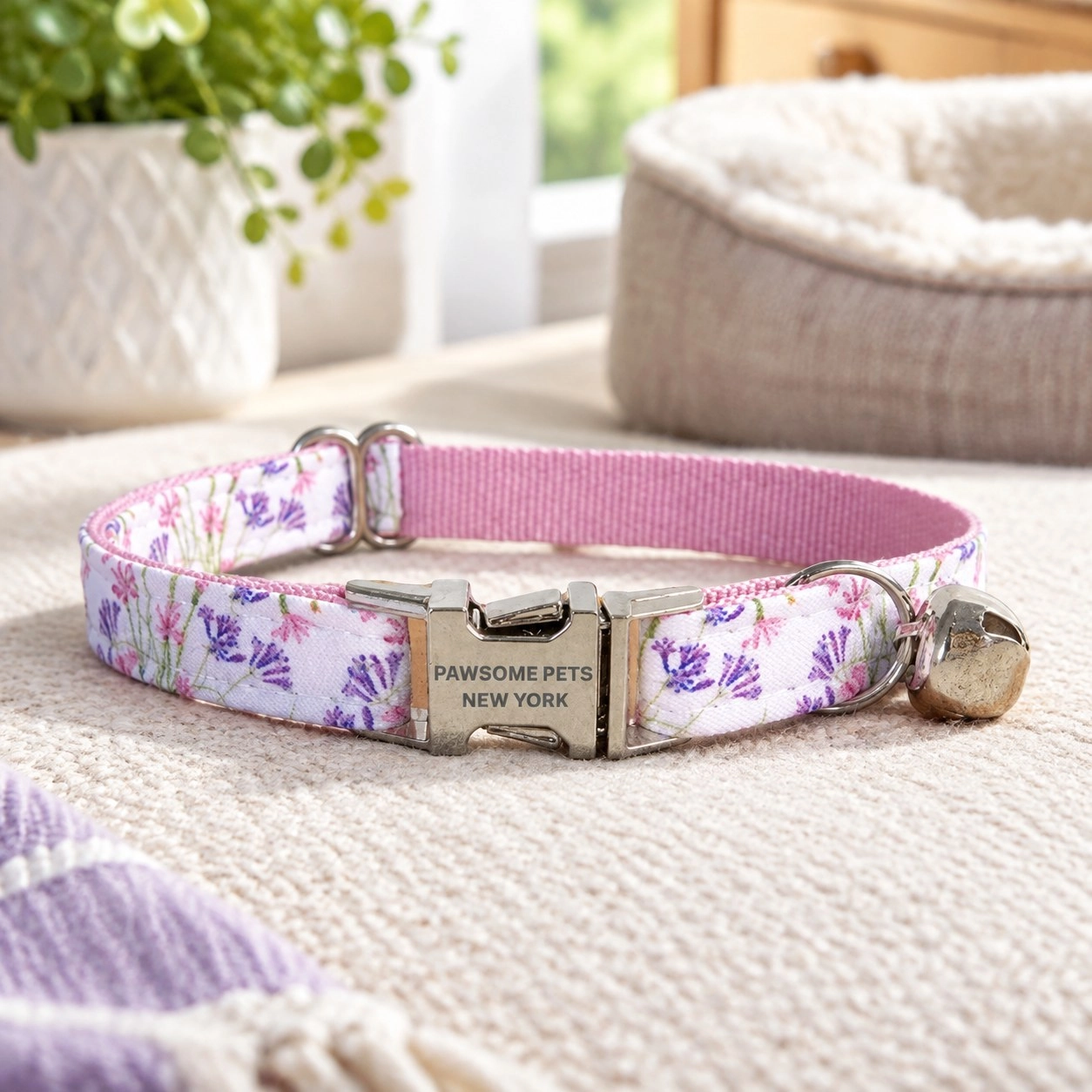 Pawsome Pets New York Petit collier pour chien & chat - Fée violette