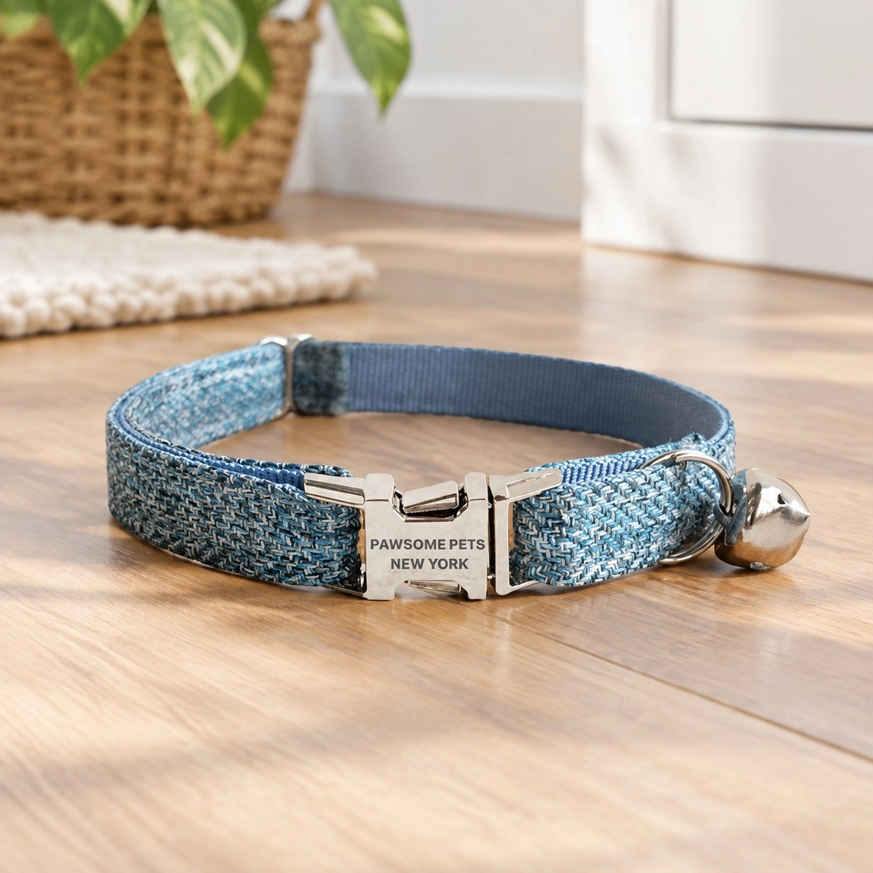 Pawsome Pets New York Petit collier pour chien & chat - Sapphire