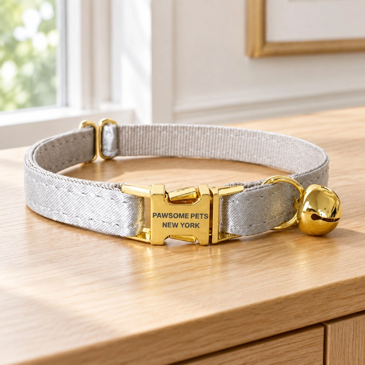 Pawsome Pets New York Petit collier pour chien & chat - Argent