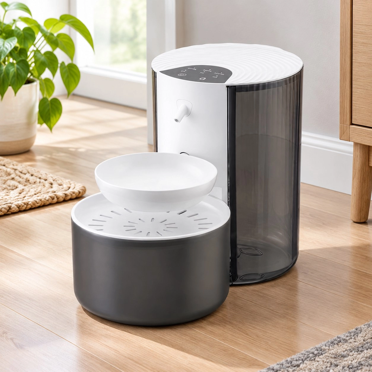Tm Fontaine à eau intelligente pour chat avec 3L, USB & Batterie — Gamelles, distributeurs et fontaines