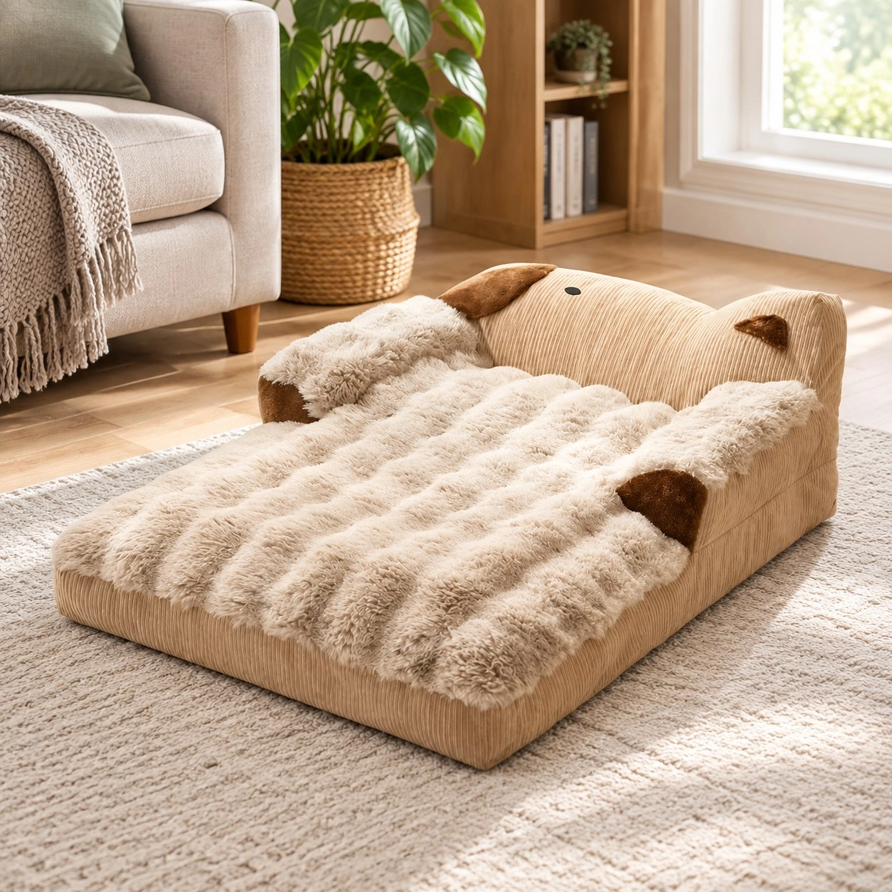 Tm Canapé d'intérieur doux pour animaux de compagnie chiens et chats — Paniers et caisses