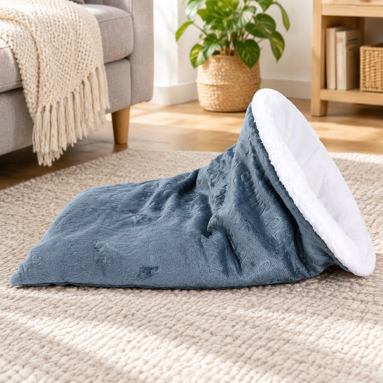 Tm Sac de couchage moelleux doux pour chat enveloppant — Jouets