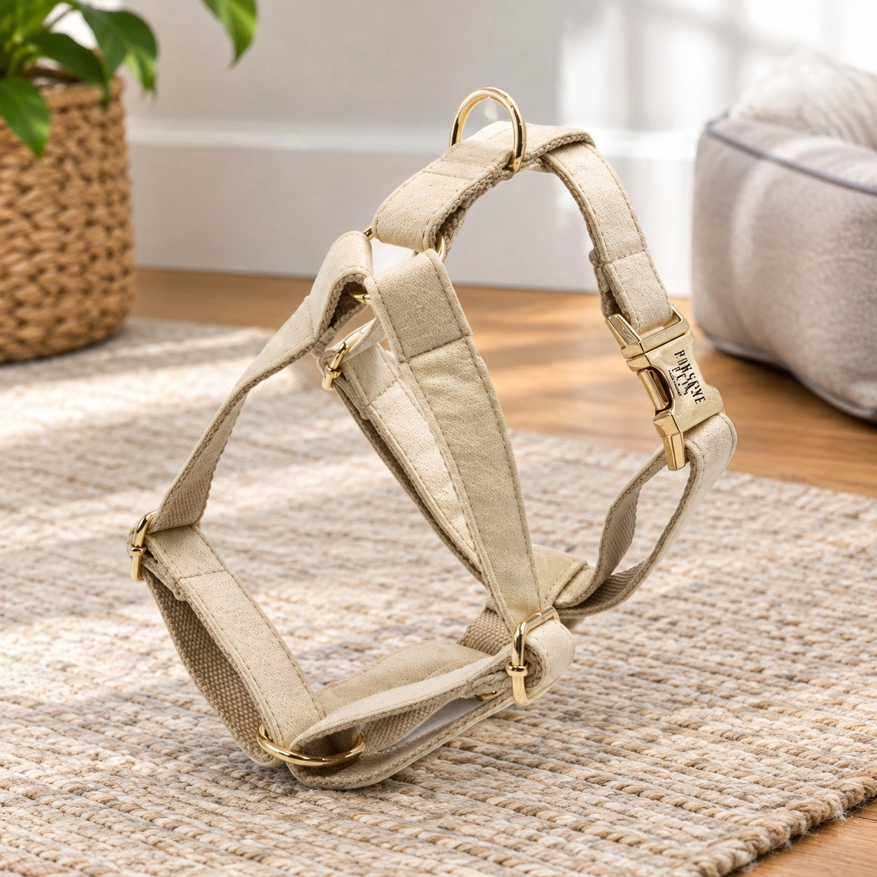 Step in harness - Beige — Collars, leads and harnesses