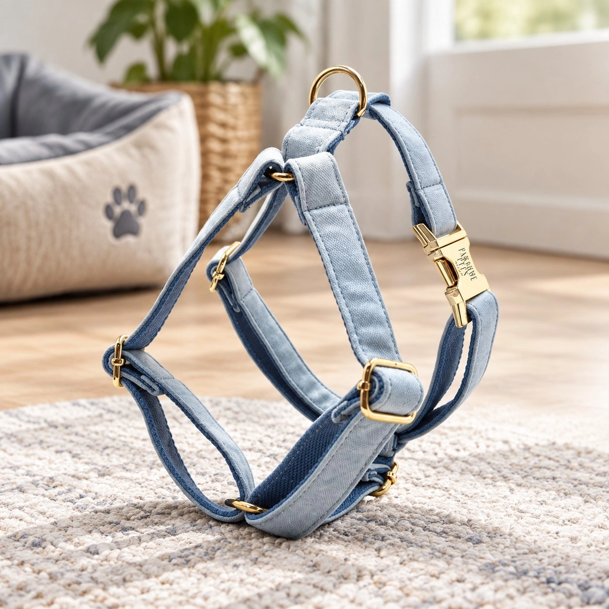 Step in harness - Blue grey — Collars, leads and harnesses