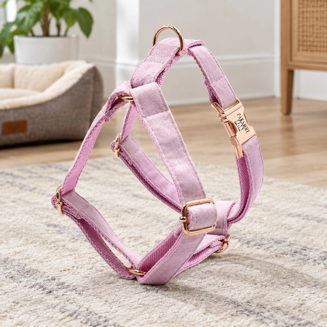 Pawsome Pets New York Harnais step-in - Rose vif — Colliers, laisses et harnais