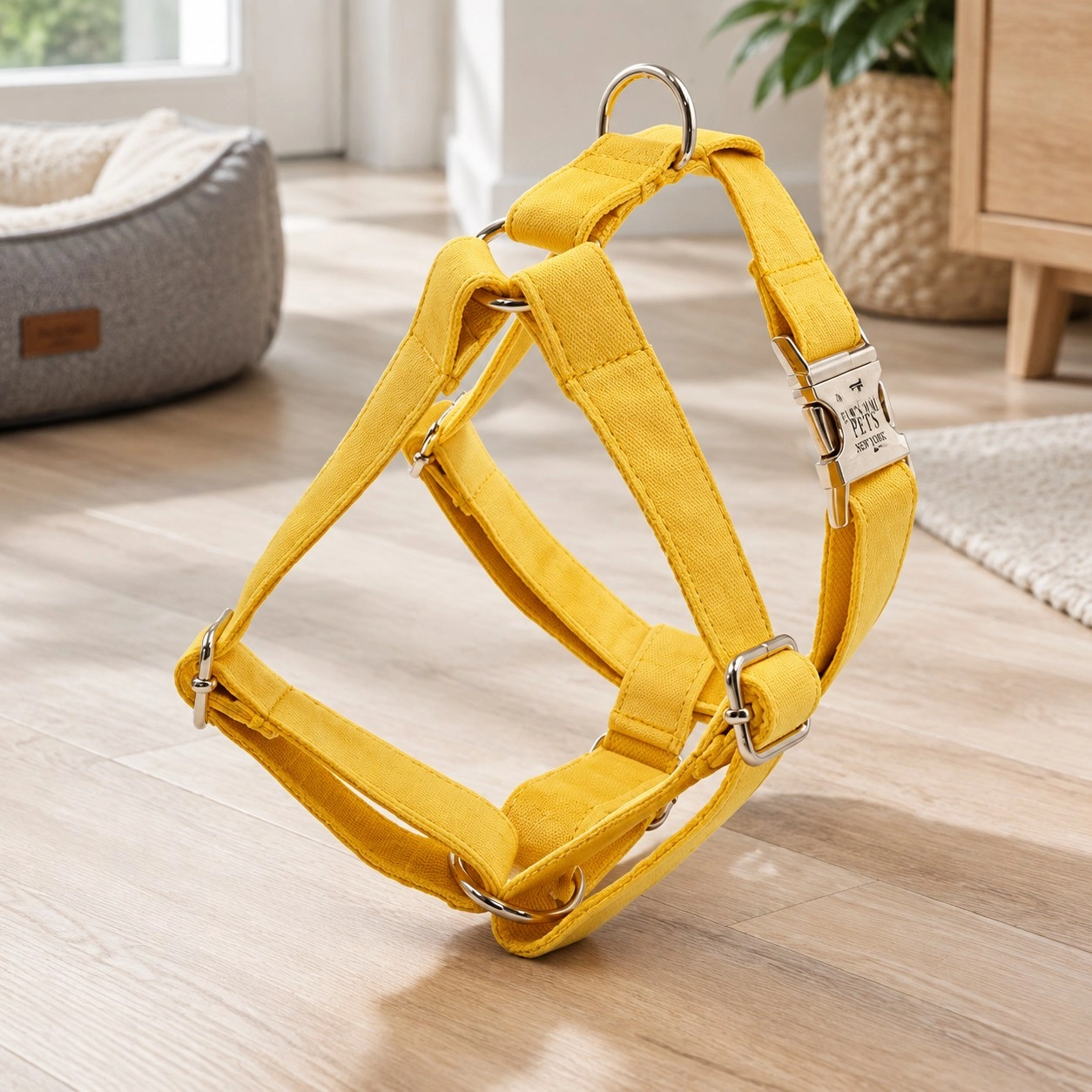 Pawsome Pets New York Harnais step-in - Jaune foncé — Colliers, laisses et harnais