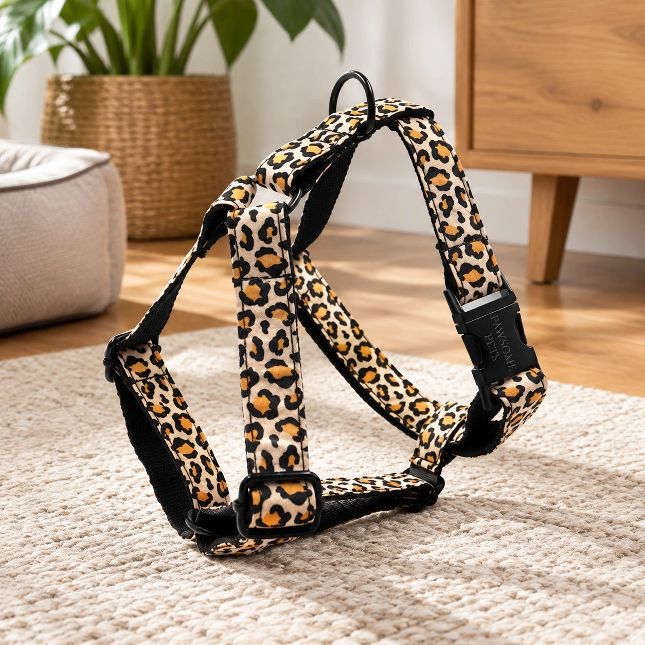 Pawsome Pets New York Harnais step-in - Léopard — Colliers, laisses et harnais