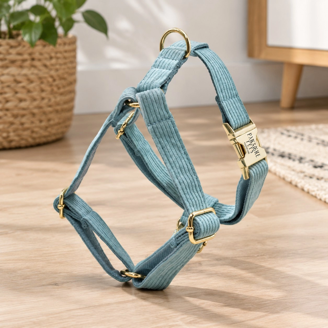 Pawsome Pets New York Harnais step-in - Bleu clair — Colliers, laisses et harnais