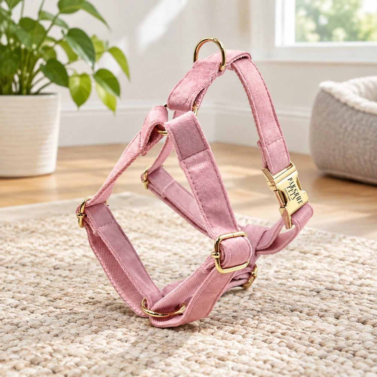 Pawsome Pets New York Harnais step-in - Rose clair — Colliers, laisses et harnais