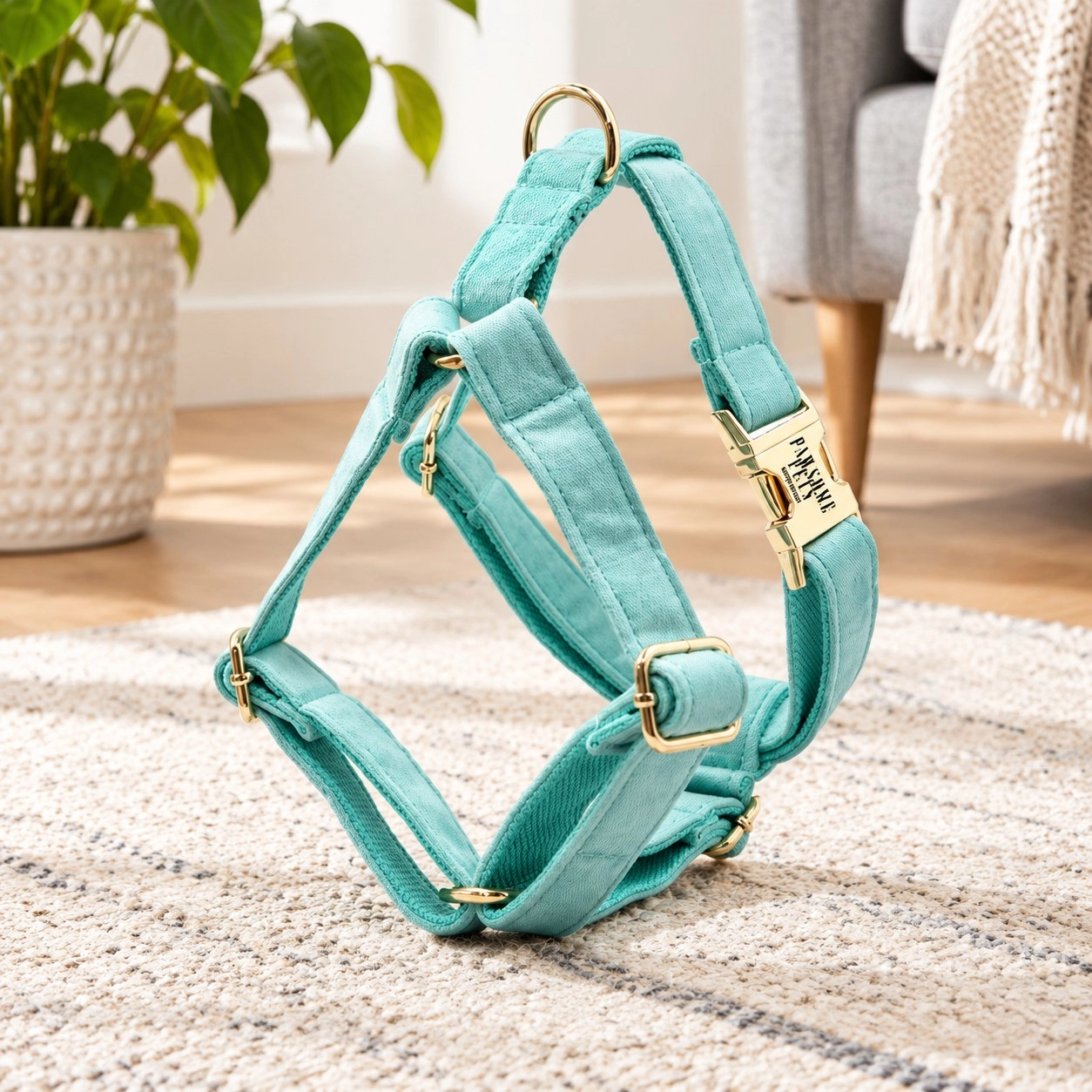 Pawsome Pets New York Harnais step-in - Vert menthe — Colliers, laisses et harnais