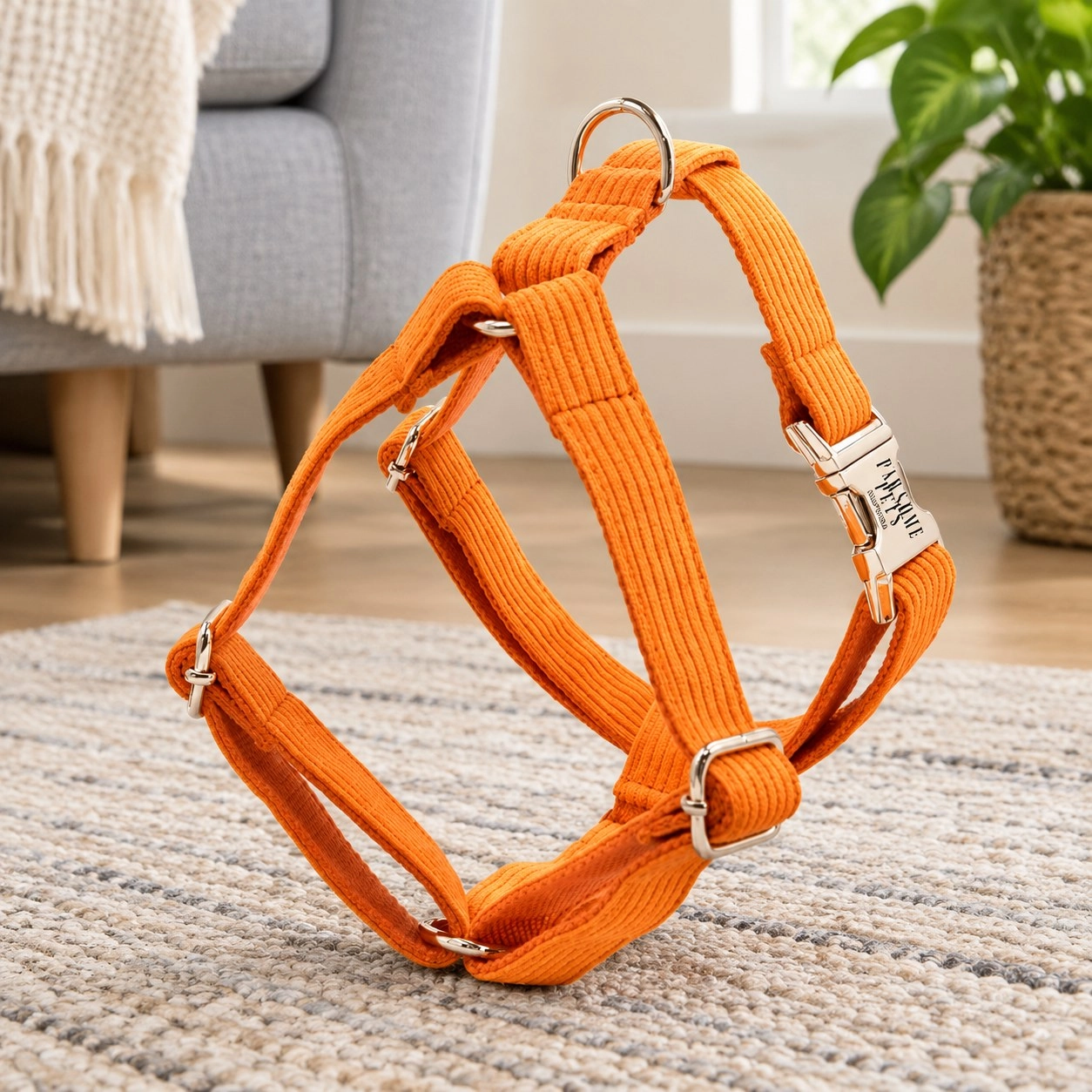 Pawsome Pets New York Harnais step-in - Orange — Colliers, laisses et harnais