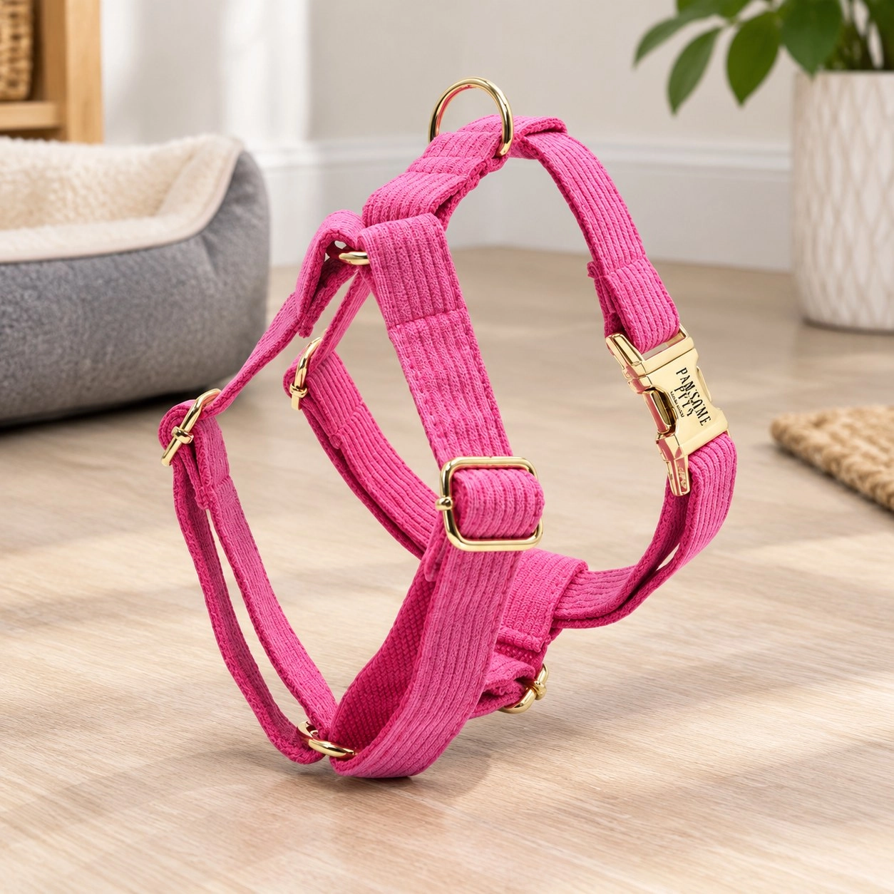 Pawsome Pets New York Harnais step-in - Rose pink — Colliers, laisses et harnais