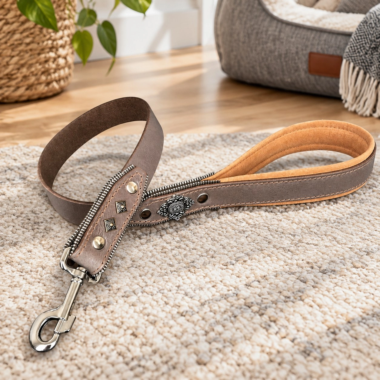 Bestia La laisse « Aztec » GREY — Colliers, laisses et harnais
