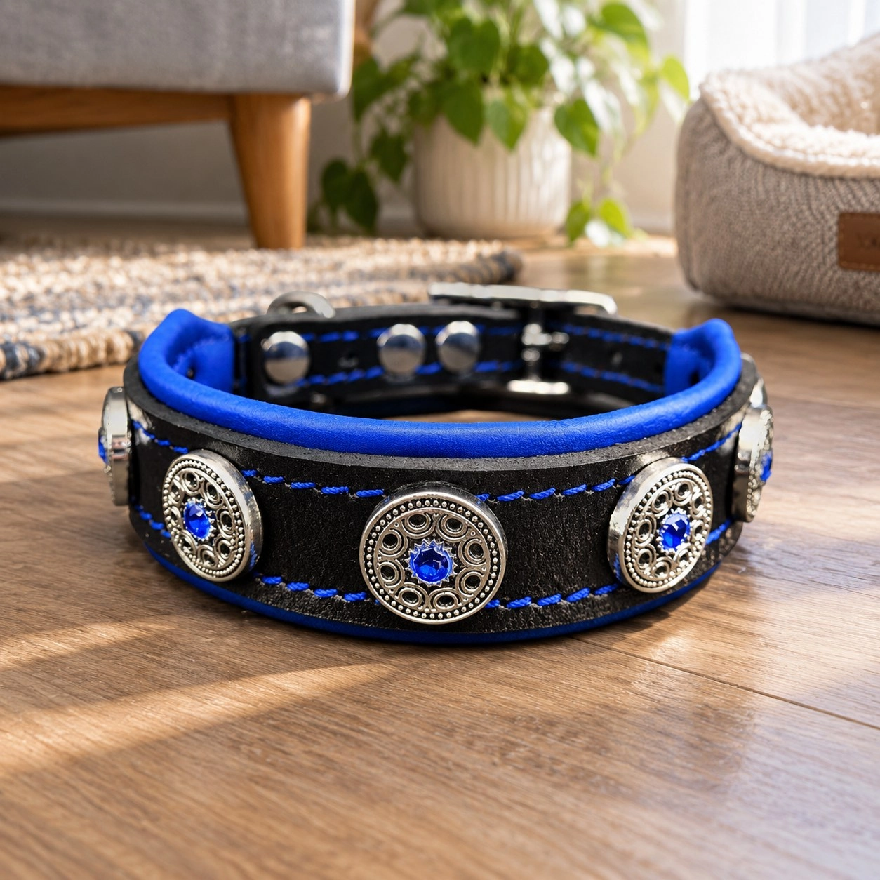 Bestia Le collier pour chiot "Bijou" fait main