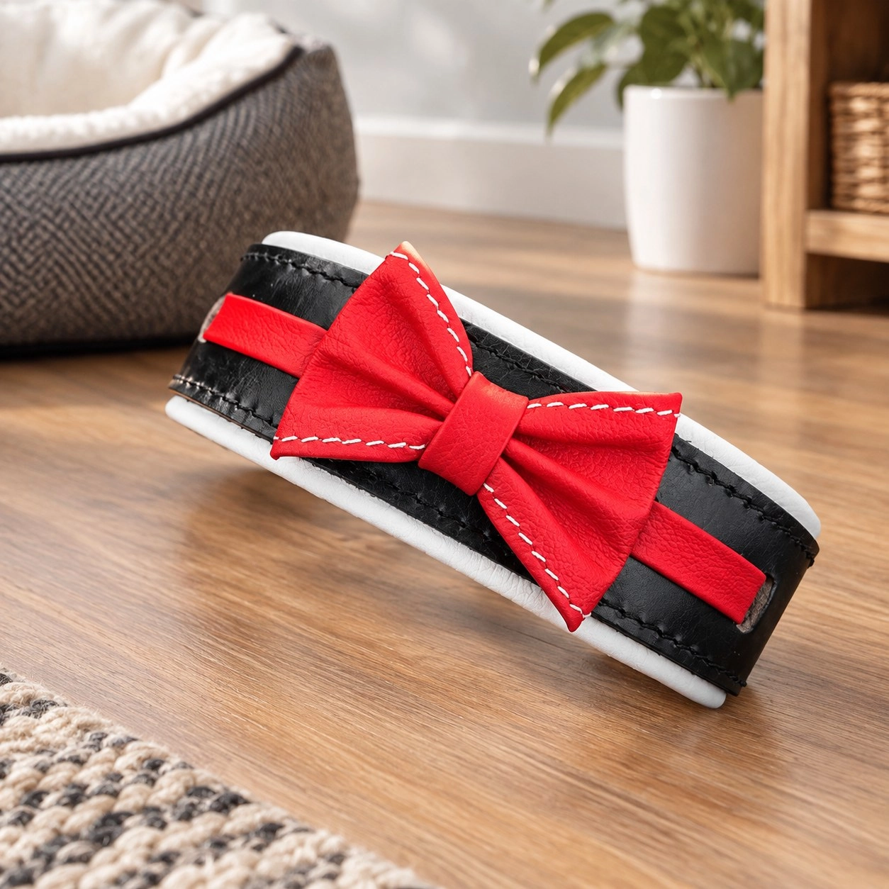 Bestia Le collier "Bowtie" noir — Vêtements pour chiens