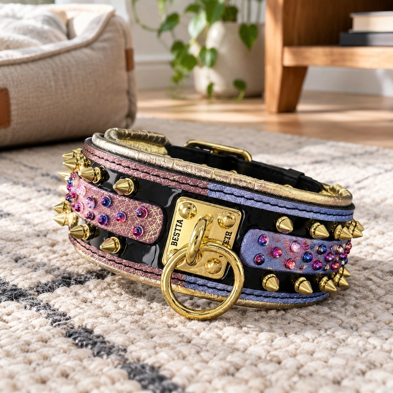 Bestia Le collier pour chien Candy Noir