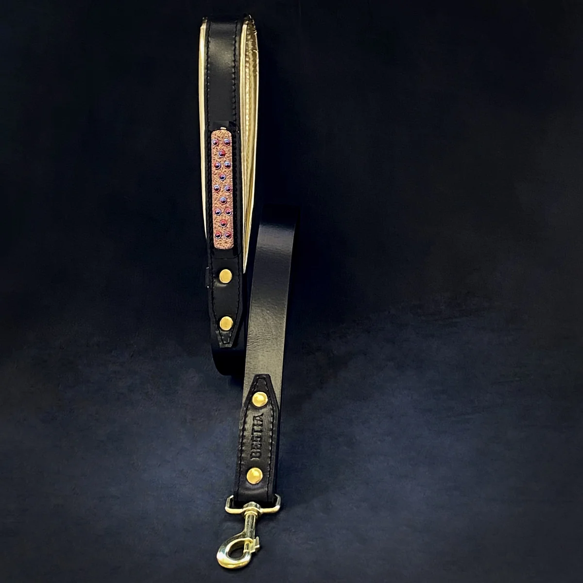 Bestia The Candy Dog Leash Black — Colliers, laisses et harnais