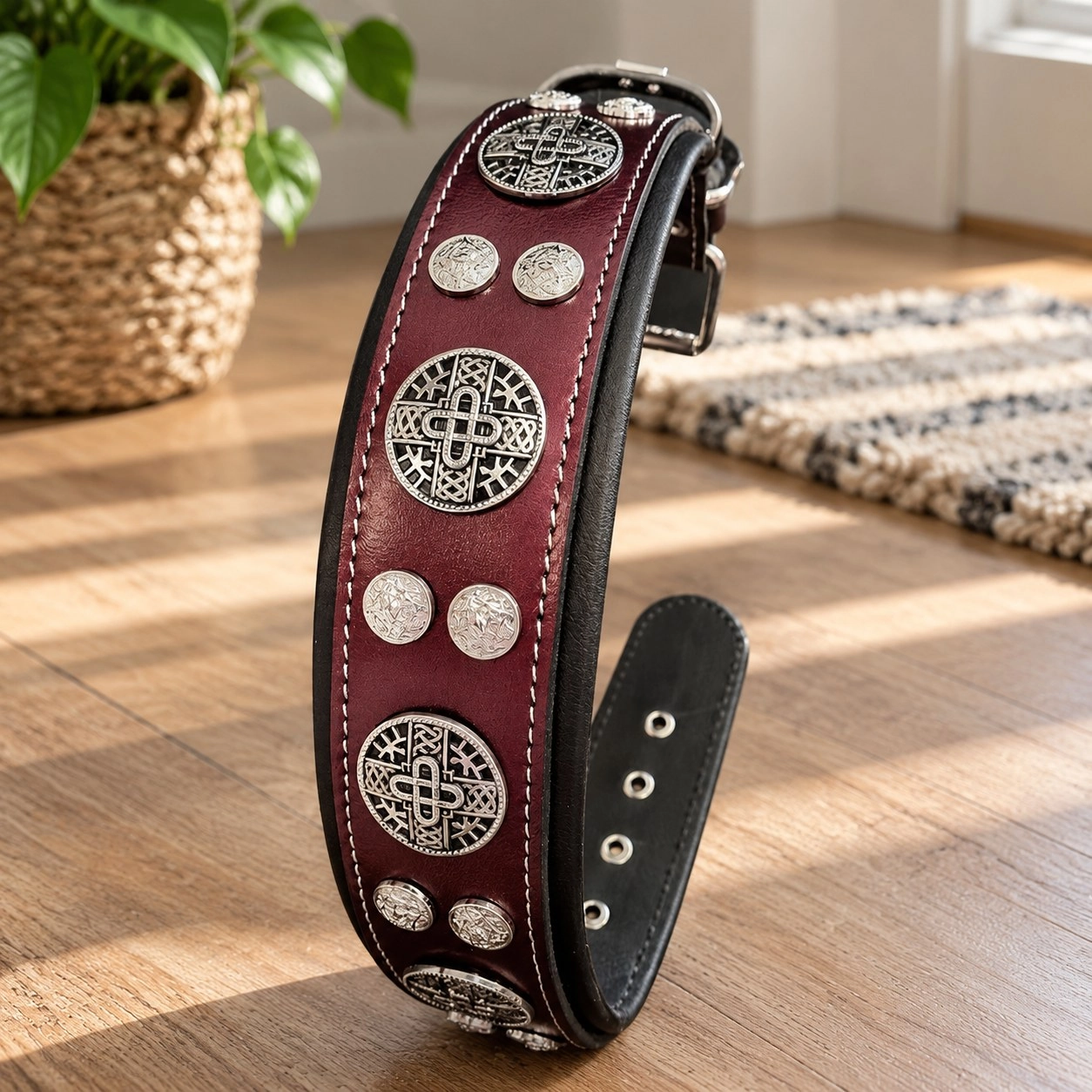 Bestia Le collier « Hektor » Bordeaux LIMITED