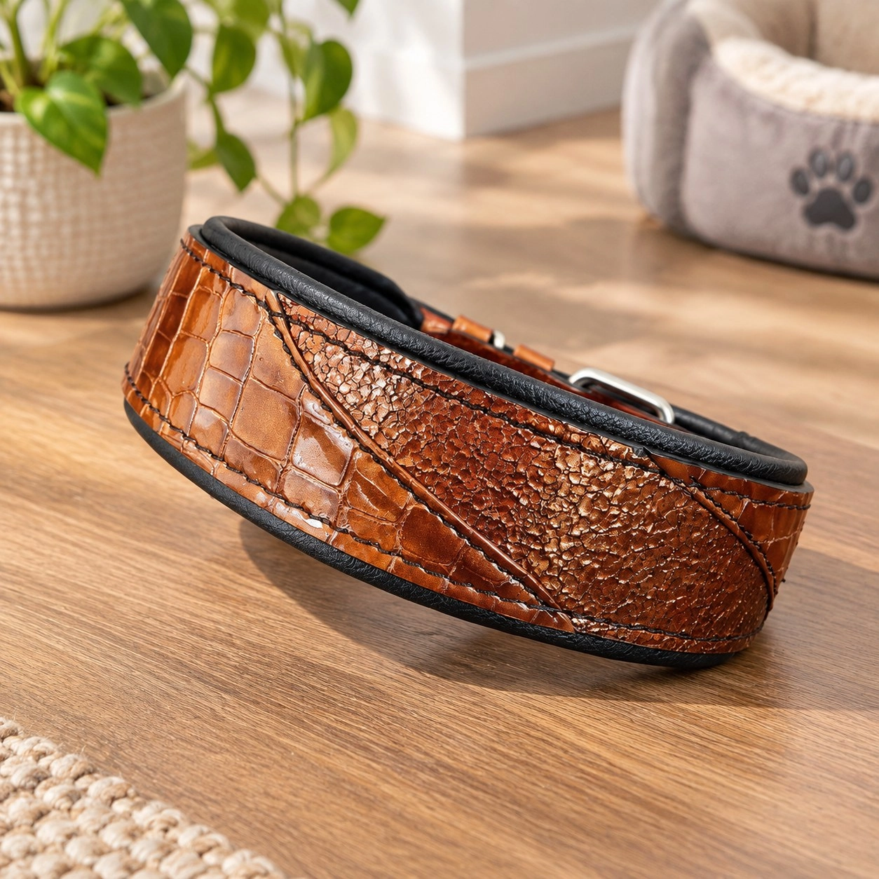 Bestia Le collier "Korona" BROWN