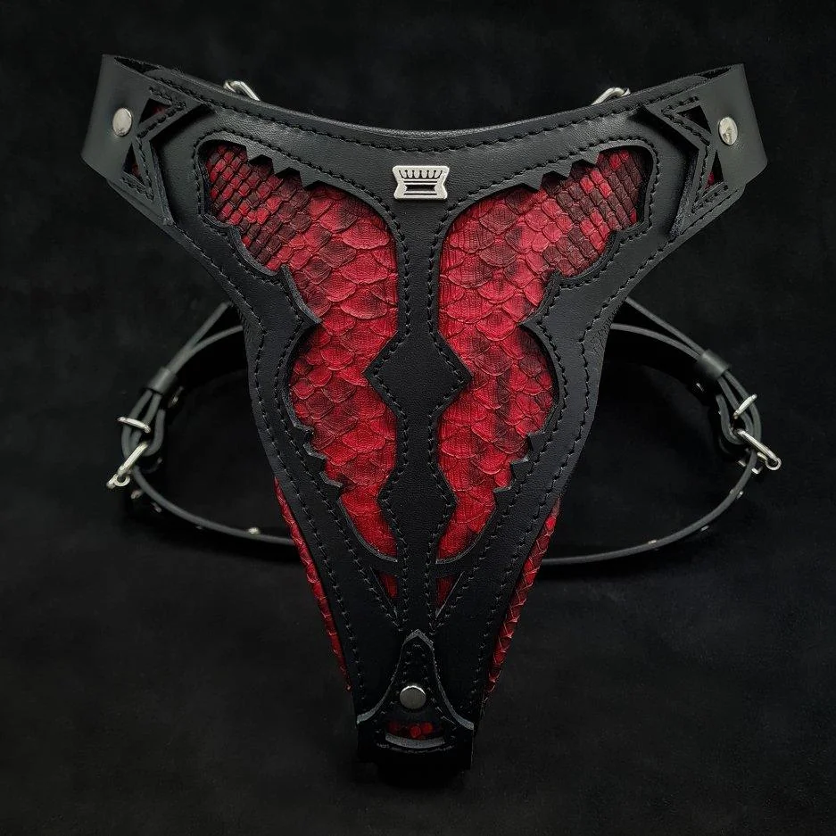 Bestia The ''Red Dragon'' harness — Colliers, laisses et harnais