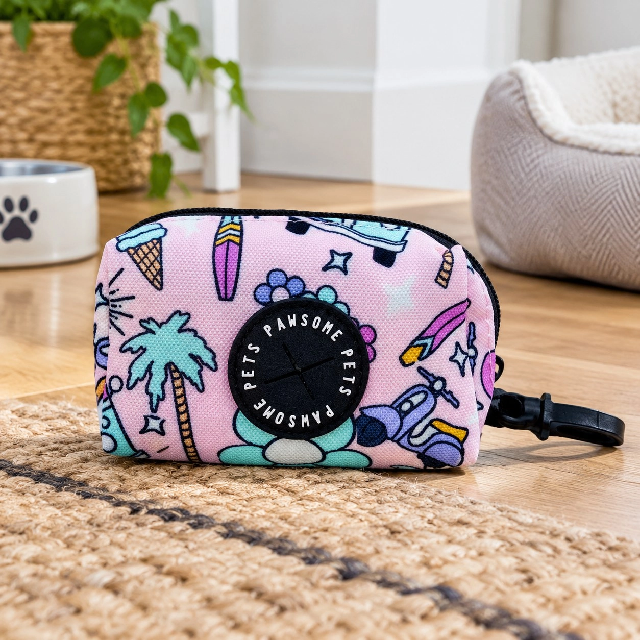 Pawsome Pets New York Waste bag holder-Smile everyday — Colliers, laisses et harnais