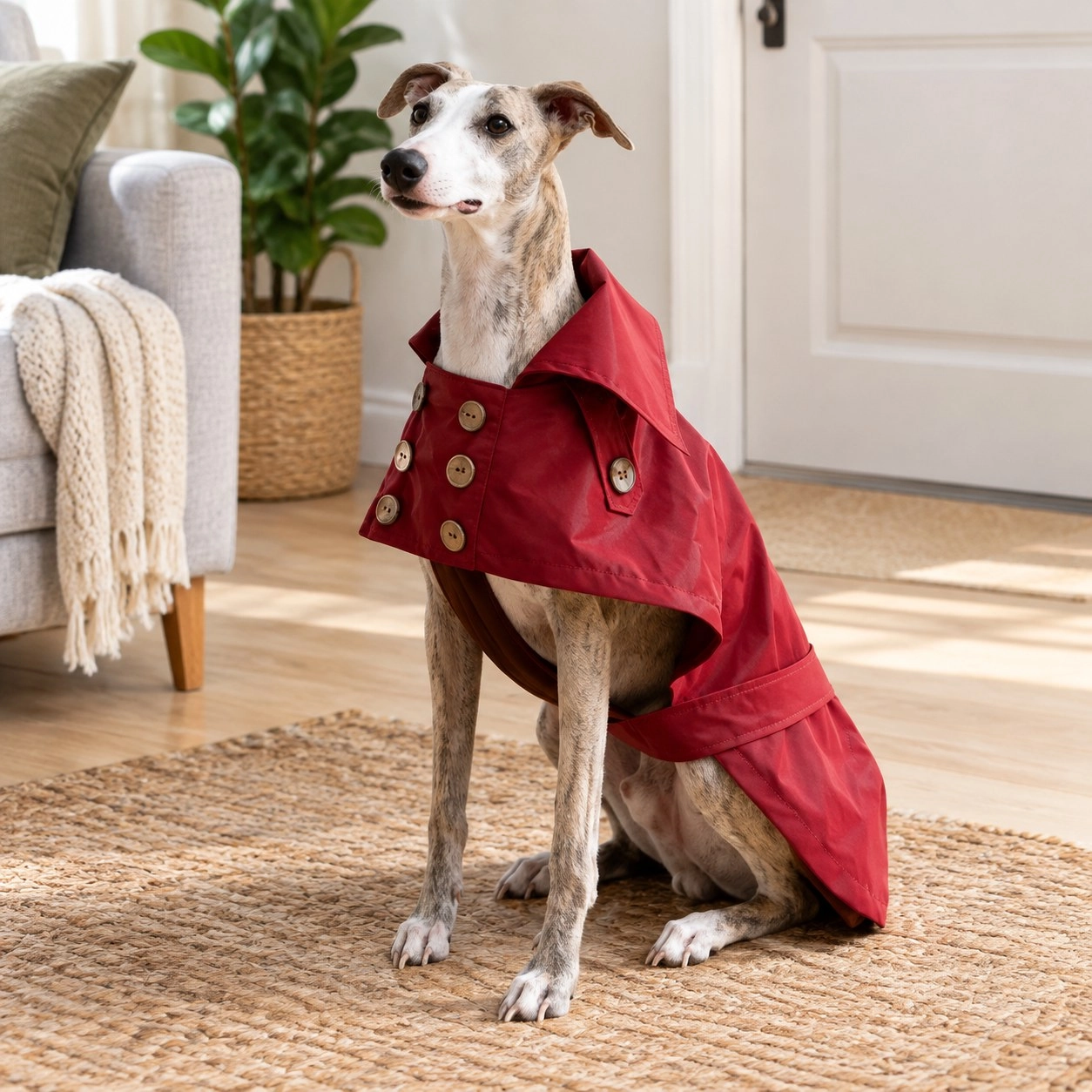 Mellow Pet Store Manteau pour chien déperlant - Burgundy Red — Vêtements pour chiens