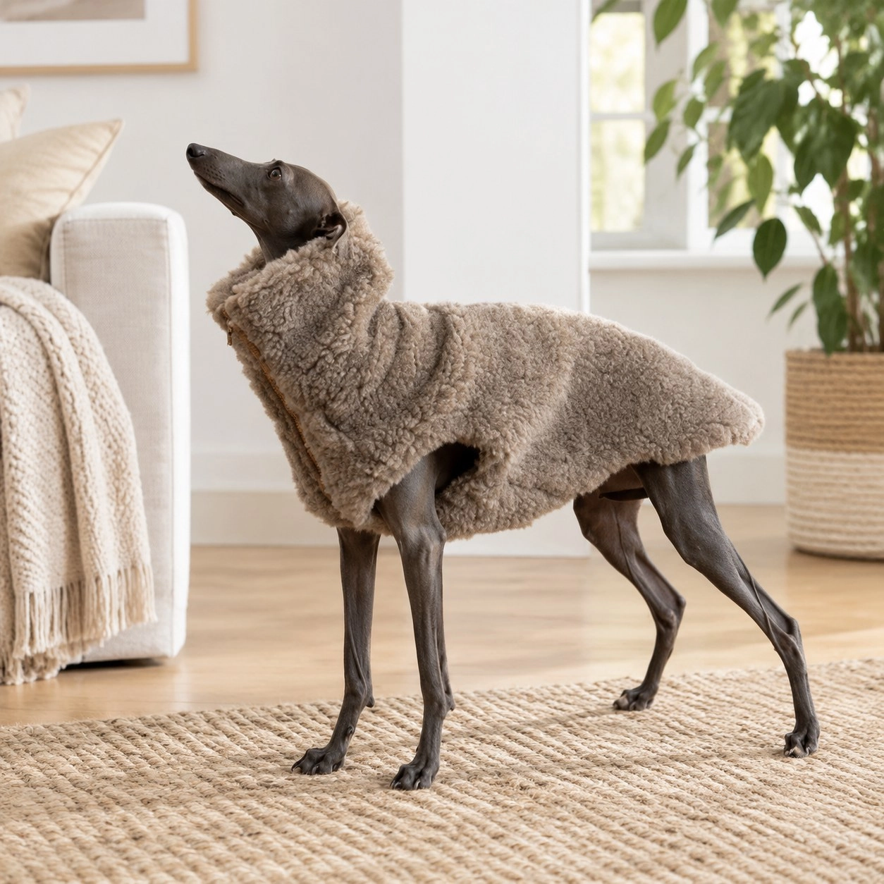 Mellow Concept Store Gilet en laine pour chien - Beige — Vêtements pour chiens
