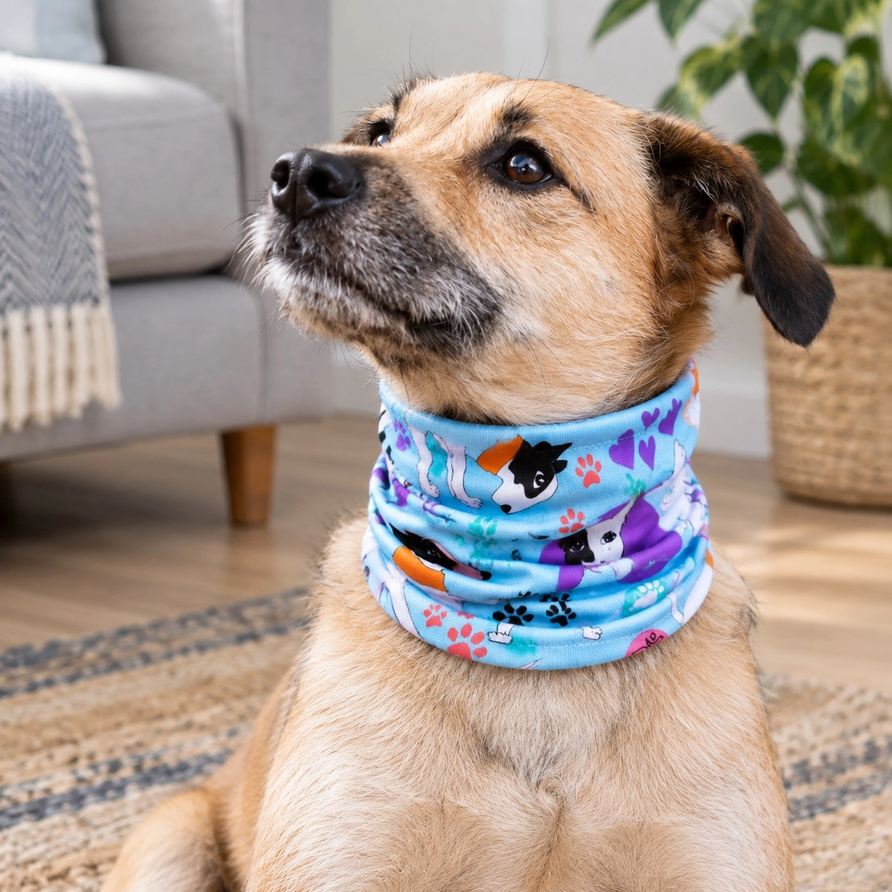 Pup Scruffs Yogadog tour de cou pour chien — Vêtements pour chiens